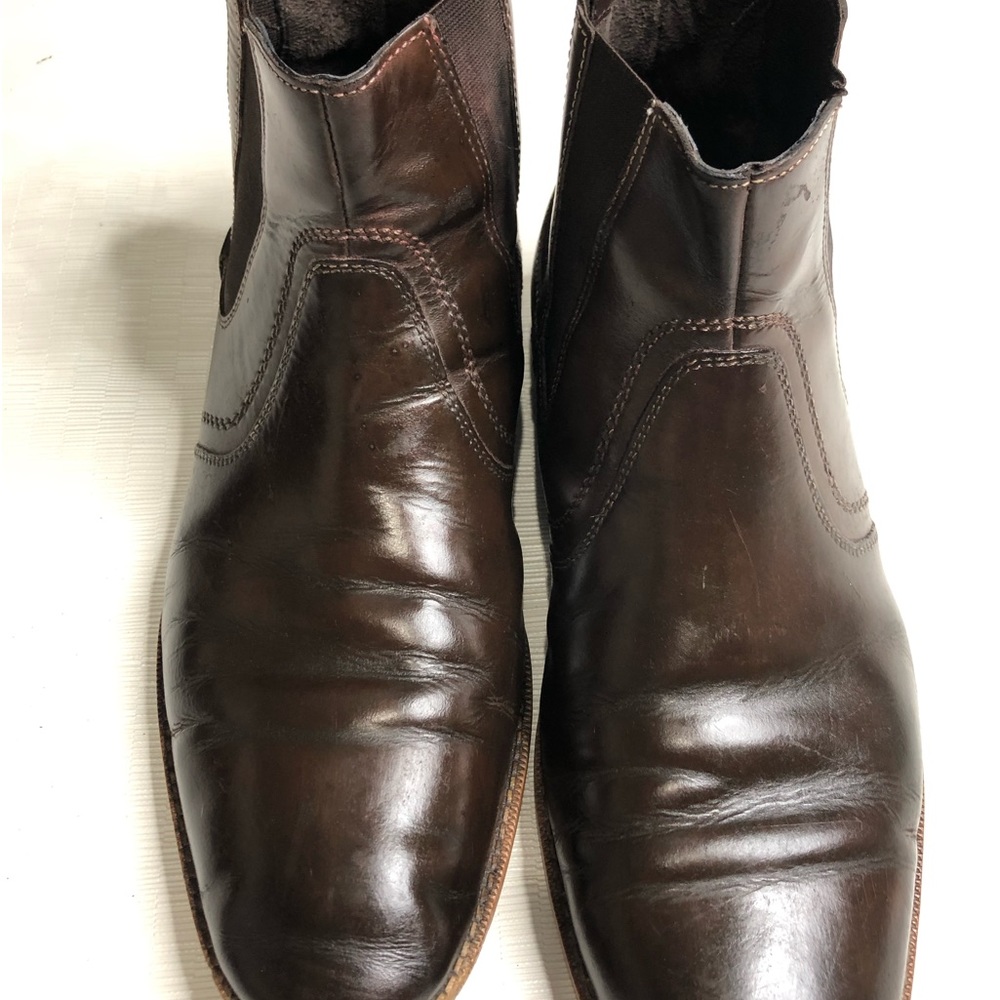 Stacy Adams men’s leather boots brown ankle Sz 9 1/2 m